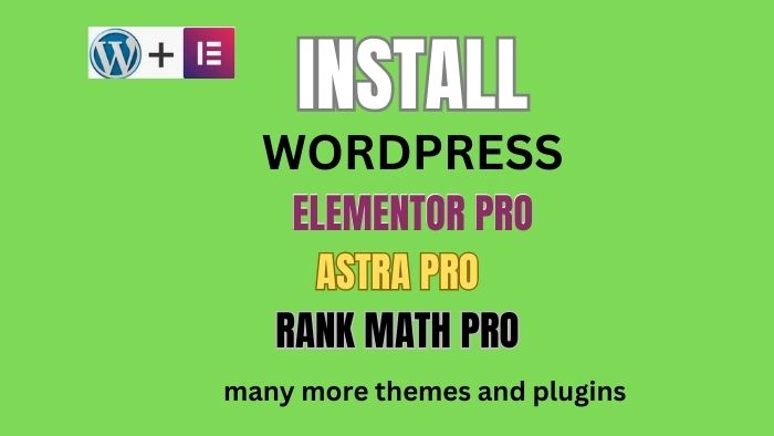 29416I will install Elementor Pro, Astro Pro and Rankmath Pro and Other Thems and Plugings