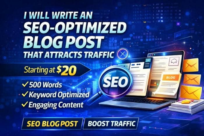 454640I will write an SEO-optimized blog post that attracts traffic