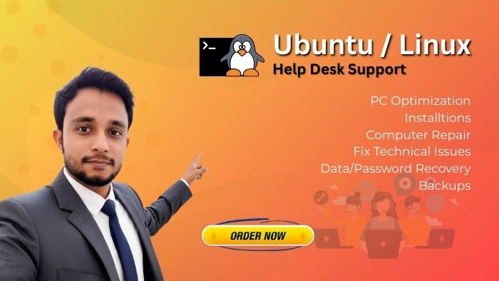 456546Ubuntu, Linux Help Desk Support To Fix & Repair Errors, Optimize PC or Laptop