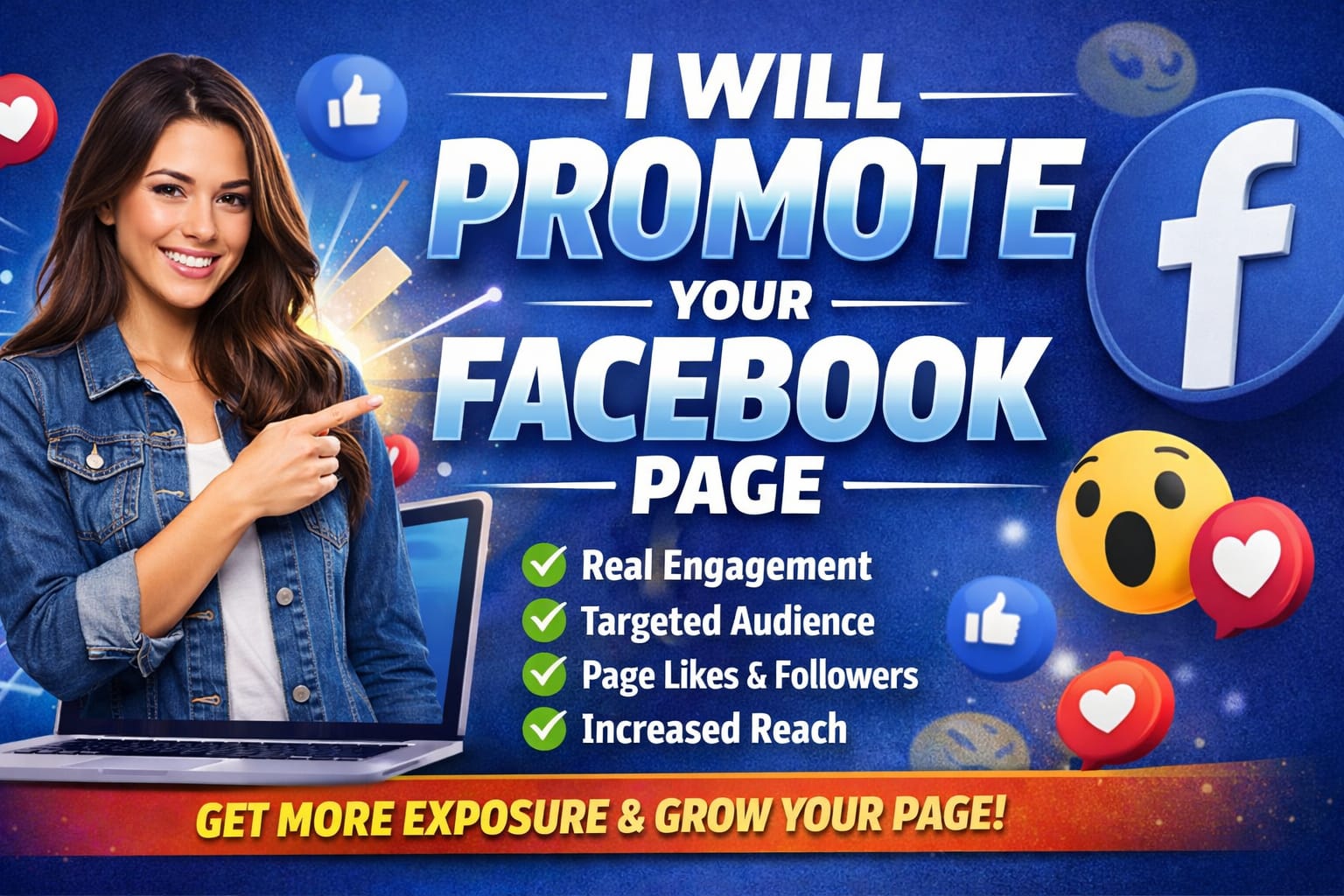 457633I will do targeted facebook page promotion for business growth